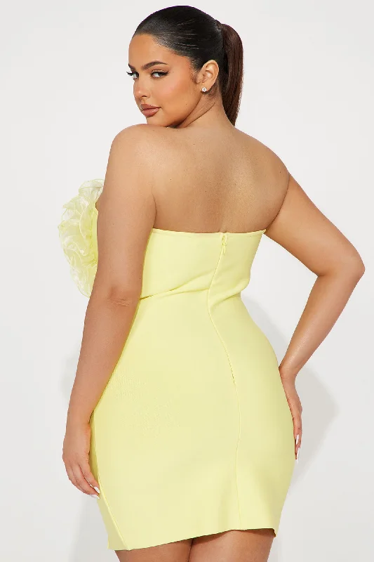 Harper Bandage Mini Dress - Yellow