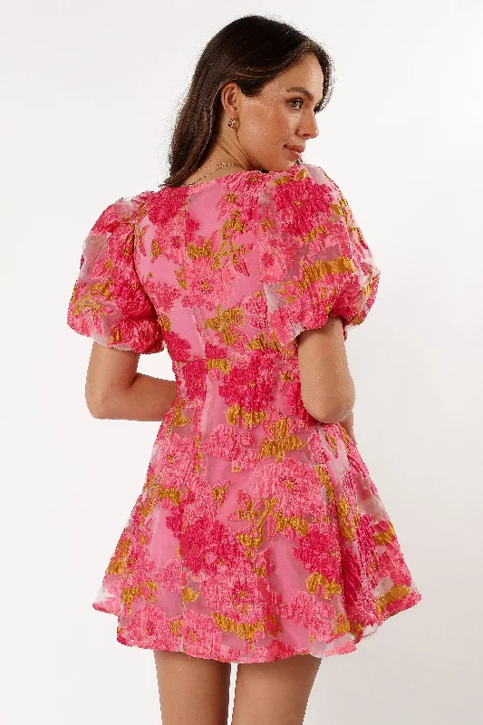 Jordin Floral Mini Dress - Pink