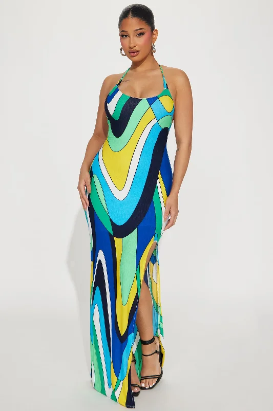 Woozie Maxi Dress - Blue