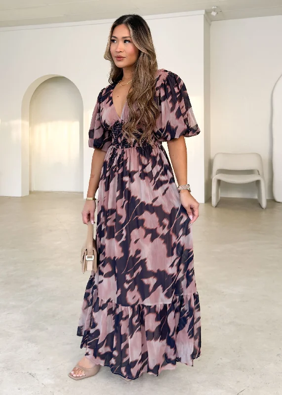 Boretta Maxi Dress - Blush Splash