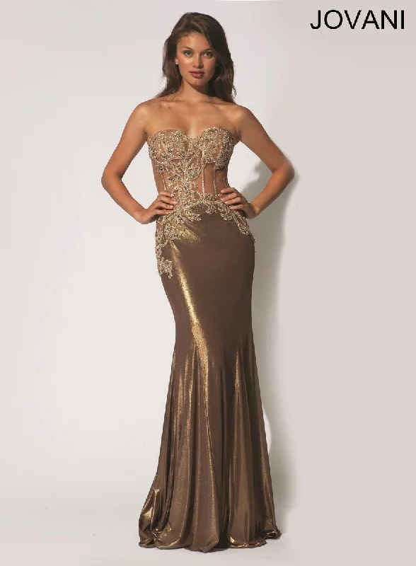 The Best Offers Are Here!Jovani 90733 Long Formal Strapless Evening Dress