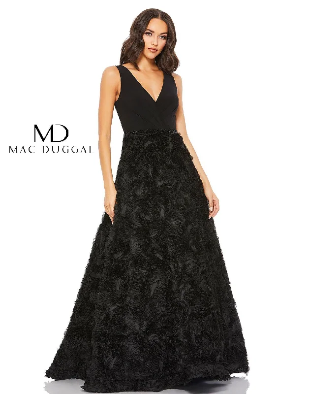 Special Discounts Inside!Mac Duggal 67212 Long Formal Sleeveless Ruffle Gown