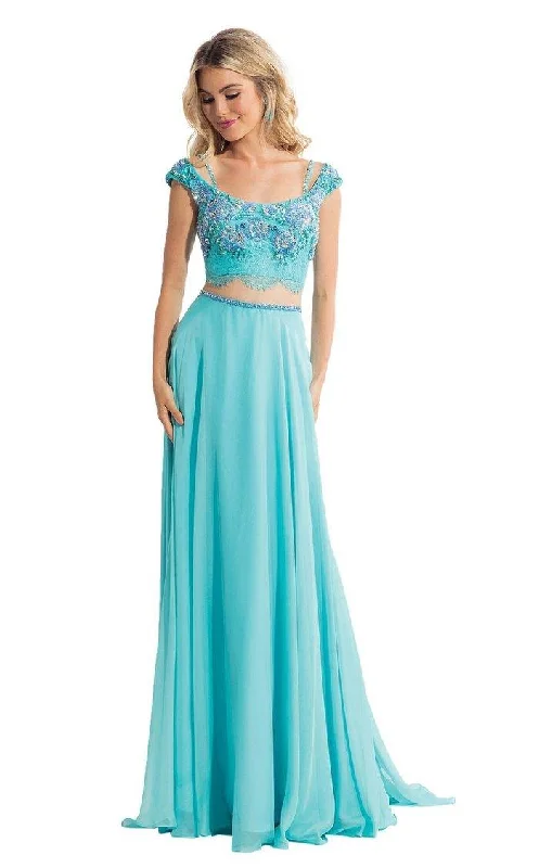 Steals and Deals Await!Rachel Allan Prom Long Two Piece Floral Dress 6130