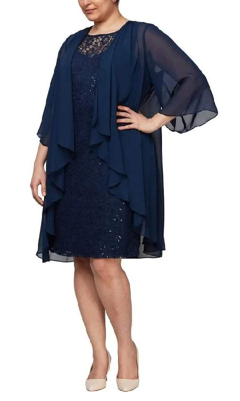 Time to Save Big!SL Fashions 9419371 Plus Size Short Formal Dress