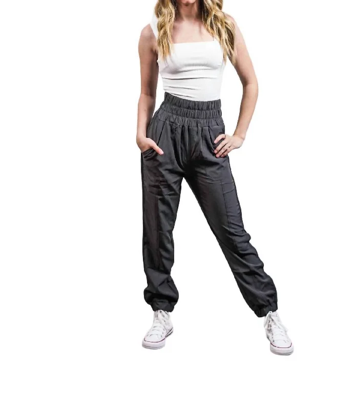 Shop Early, Save Big!High Waisted Joggers In Charcoal