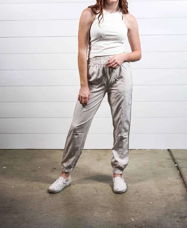 Exclusive Offers You’ll Love!High Waisted Joggers In Coconut Milk