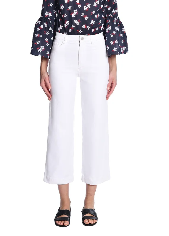 Upgrade for Less!Straight Leg Cropped Pant In Denim