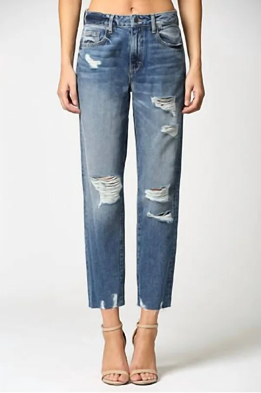 Incredible Savings Inside!Tracey Distressed Straight Jean In Medium Wash