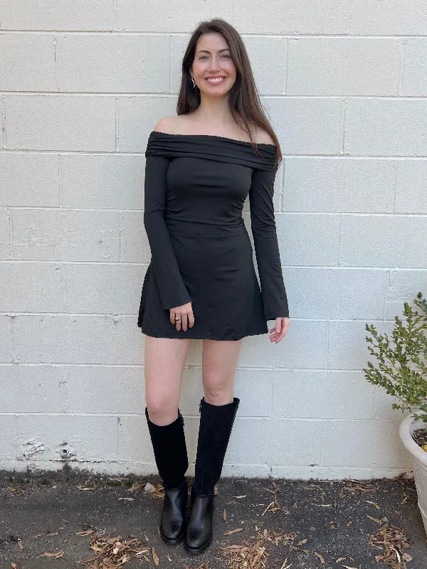 Unmissable Offers Await!Ava Long Sleeve Off Shoulder Mini Dress