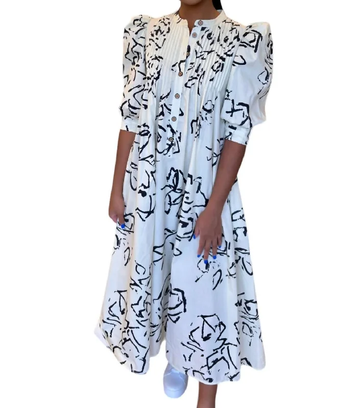 Today Only – Don’t Miss It!Lyle Midi Dress In Onyx Amaryllis