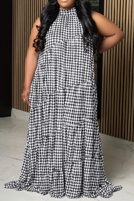 Limited Stock Available!Rainbow Color Block Relaxed Tiered Maxi Dress