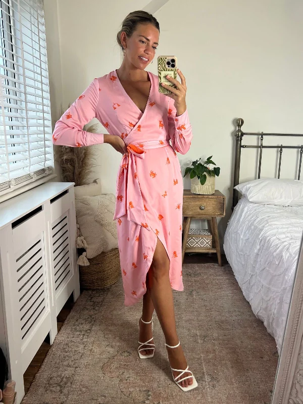 Shop Before It’s Gone!Fergie Reversible 2 in 1 Wrap Midi Dress / Zodiac Print